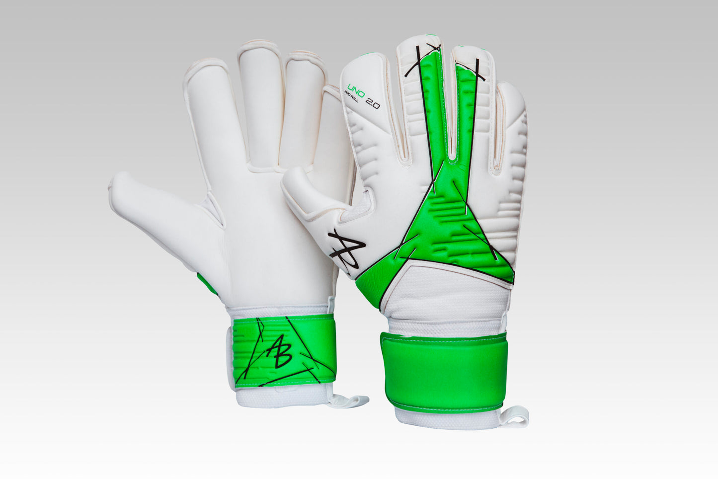 Both sides of Uno 2.0.1 Pro Roll Goalkeeper Glove